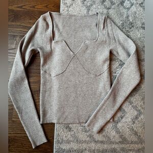 Ribbed Long Sleeve Top